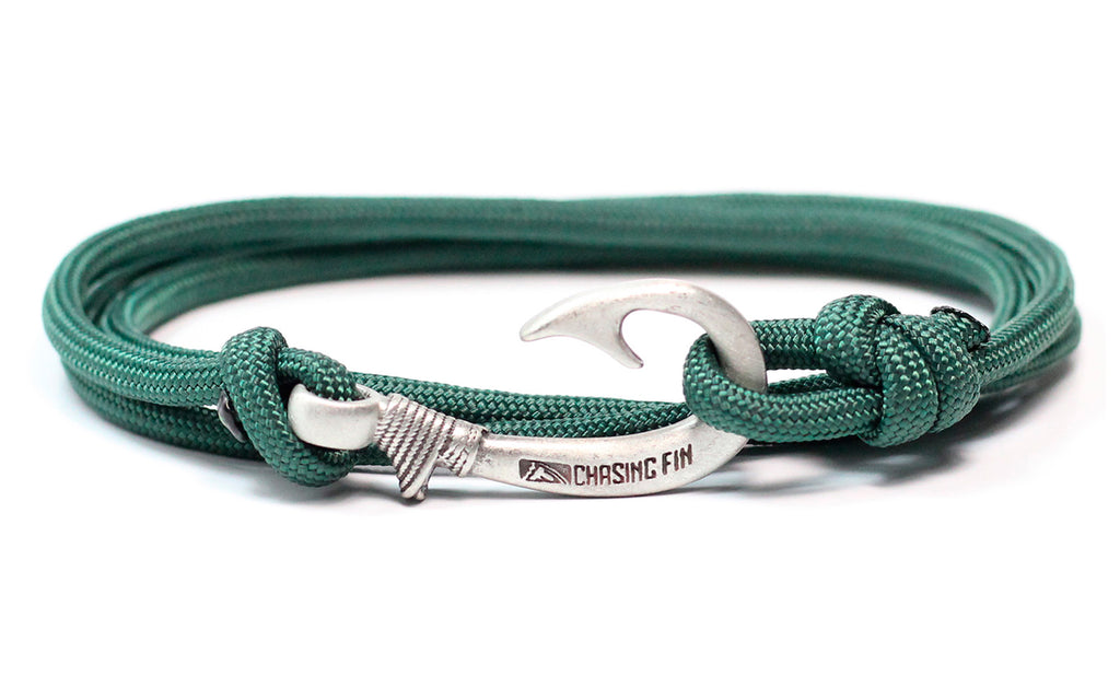 Fish Hook Bracelet- Kelly Green - Darcizzle Offshore