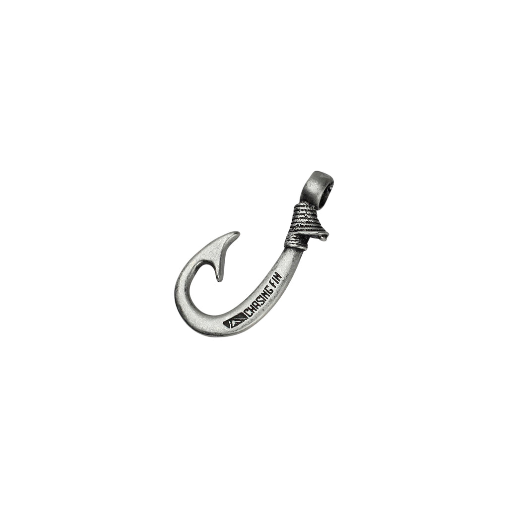 Satin Pewter J-Hook Pendant