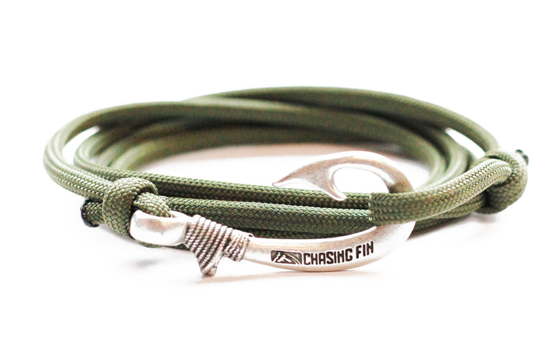 Olive Drab Fish Hook Bracelet – Fish Hook Bracelets